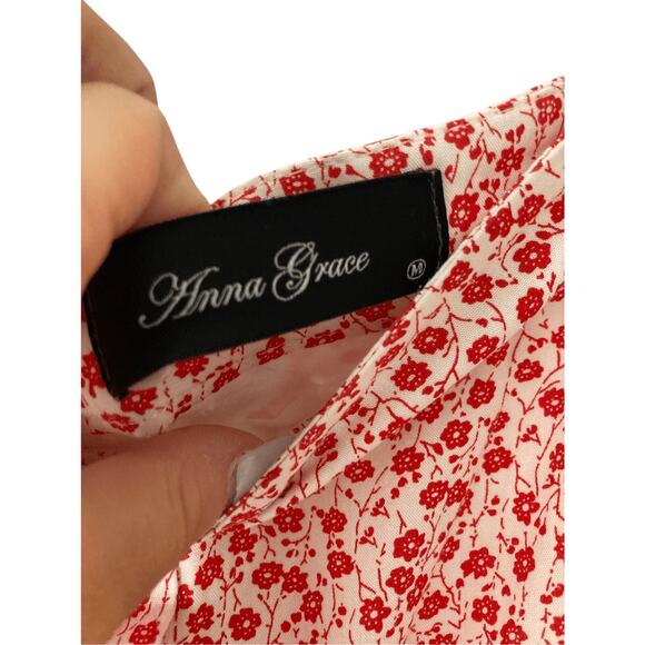 Anna Grace Y2K Printed Mon Cheri Floral Cherry Girl CMini Skirt - Picture 3 of 5